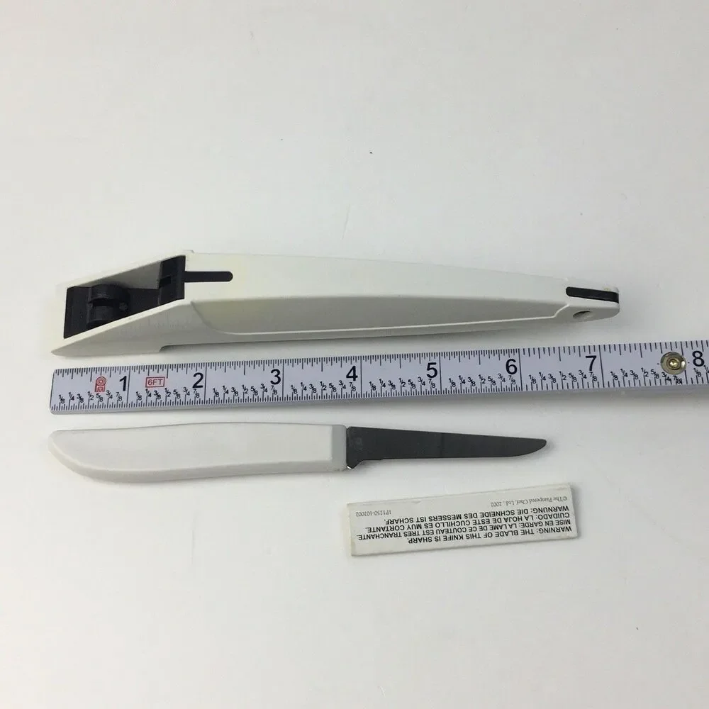 Pampered Chef Paring Knife 1250 & Sharpener Case Holder 7.5